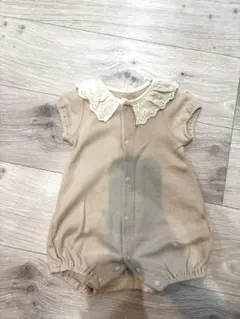 レース襟付きロンパース 70