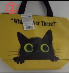 保冷バッグ トートクーラー ランチバッグ 黒猫 お弁当袋 猫 エコバッグ