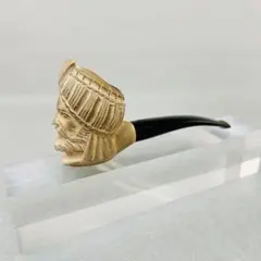 メシャム　海泡石パイプ　人物図　喫煙具　長さ17.5cm R1380お8 メシャム 海泡石パイプ 人物図 喫煙具 長さ17.5cm R1380お8