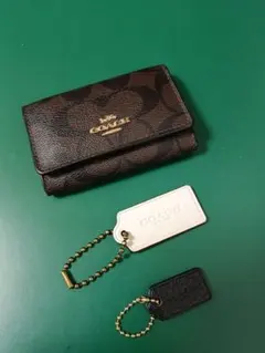 COACH 　コーチ　チャーム　シグネチャー5連キーケース　3点セット