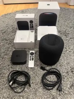 【新品未開封】 Pod 第2世代 ミッドナイト MQJ73J/A 中古品〕 HomePod 第2世代 MQJ73J／A ミッドナイト｜の通販は