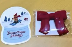 【3月迄】クーポン付ジェラートピケ ガチャガチャ　ヘアクリップリボン