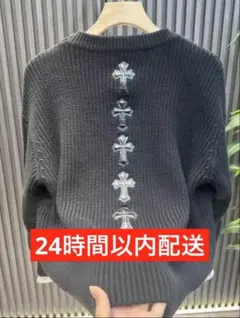 春ニット【韓国ストリート】バッククロスデザイン ニットカーディガン