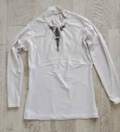ミズノ　ホワイト 長袖 アンダーシャツ　サイズ0　xsかsくらい