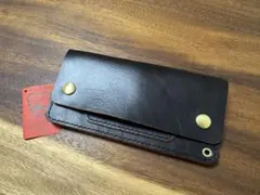 昭南茶芯ブラック ロングトラッカーウォレット 小判カン - メルカリ