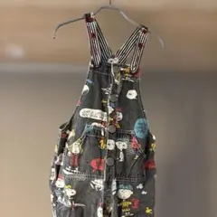 スヌーピー デニムオーバーオール ブーフーウー　BOOFOOWOO ブーフーウー オーバーオール サロペット スヌーピー デニム