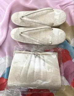 和装用　バッグと草履セット　ゴールド　慶事　訪問着　留袖　結婚式