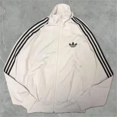 115 adidas トラックジャケット L 白 ファイヤーバード 00s