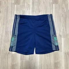 old adidas アディブレイク ハーフパンツ ネイビー　古着　90s