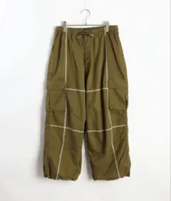 【極美品／着用1回のみ】WESTSEA ワイドカーゴパンツ カーキ Lサイズのサムネイル