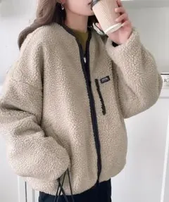 JaVa コラボ ボアリバーシブルブルゾン L