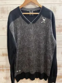 Oakley オークリー ゴルフ Vネックセーター スカル Lサイズ