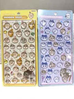 ちいかわのボンボンドロップシールセット 全員集合、ちいかわ、うさぎ、ハチワレ
