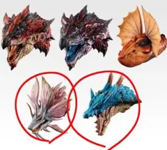 モンスターハンター一番くじ　C賞モンスターヘッドマグネット　2種