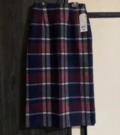 チェックスカート タイト