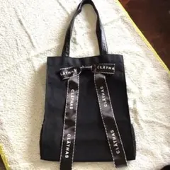 【CLATHAS】トートバッグ リボン付き（ブラック）のサムネイル