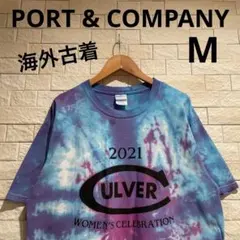 海外古着　ポートアンドカンパニー　タイダイ　タイダイTシャツ 個性派　サイズM
