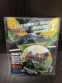 2025 SUPER GT第3戦 Winner Deloitte トムス缶バッジ