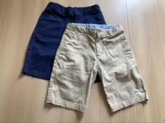 ポロラルフローレン ショートパンツ7才　2枚セット　ベージュ　ネイビー