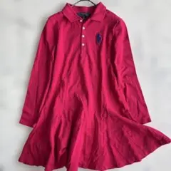 ✨美品✨ ラルフローレン　ピンク　ビックポニーワンピースxs相当