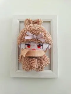 にじぱぺっとサイズ　キャップ・アウター・マフラーのセット　ブラウン