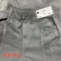 GU GIRLS センターシーム ワイドカーゴパンツ JR L