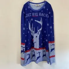 Crazy Dog T-Shirts クリスマスセーター L