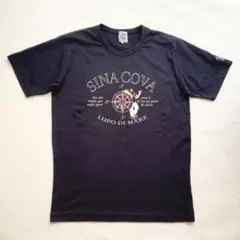 SINACOVA シナコバ 半袖Tシャツ キャプテンビッグロゴ ネイビー Lのサムネイル