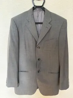 グレー チェック柄 テーラードジャケット