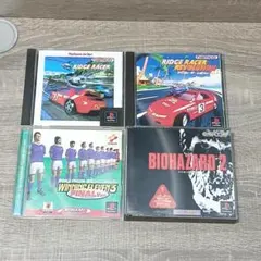【PS1】 フト4本セット バイオハザード2 リッジレーサー 帯付き レア 人気