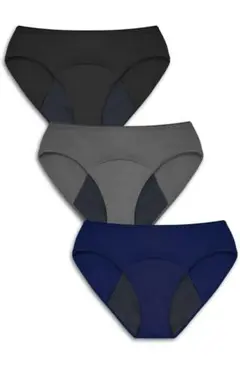 ⭐︎吸水ショーツ 3枚セット グレー ネイビー ブラック