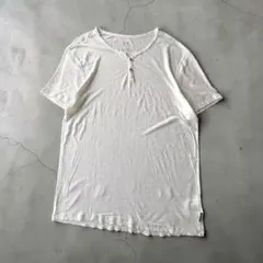 A/X アルマーニエクスチェンジ ヘンリーネック Tシャツ M 麻 ホワイトのサムネイル