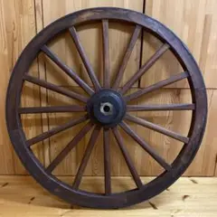 古道具 木製 車輪 約81cm 鉄輪 アンティーク 昭和レトロ Yahoo!オークション -「鉄輪」(アンティーク、コレクション) の