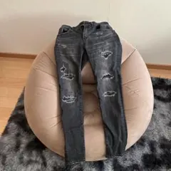 AZUL BY MOUSSY ダメージスキニーデニム XSのサムネイル