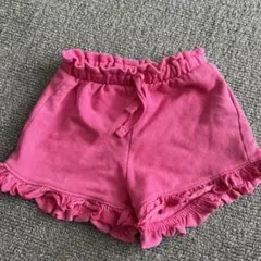 ZARA フリル付きショートパンツ 9-12ヶ月 ピンク