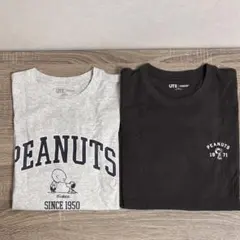 【未使用】タグなしユニクロU ピーナッツ　スヌーピー TシャツXL ×２枚