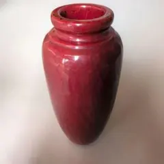 旧蔵 紅釉 長頸花入 葉文底銘 貫入釉 小瓶 一輪挿し 中国陶磁 CL0432 旧蔵 紅釉 長頸花入 葉文底銘 貫入釉 小瓶 一輪挿し 中国陶磁 CL0432