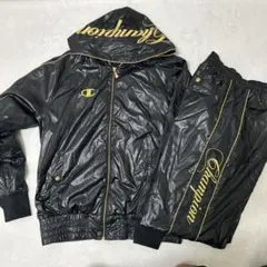 チャンピオン　魔裟斗モデル　黒×金　ジャージ　シャカシャカ