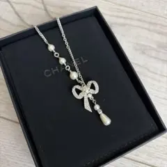 シャネルCHANEL リボンパール ネックレス新品未使用のサムネイル