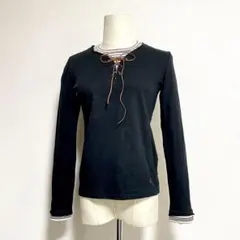 バーバリー レースアップ ホースロゴ刺繍 ピチT y2k フェアリーグランジのサムネイル