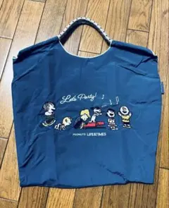 エコバッグ　スヌーピー　刺繍バック　トートバッグ