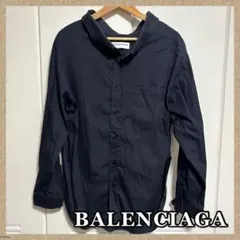 BALENCIAGA＊バレンシアガ＊オーバーサイズシャツ＊ダークネイビー✨のサムネイル
