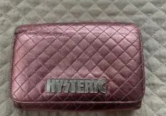 HYSTERIC GLAMOUR 二つ折り財布 キルティング ピンク　牛革のサムネイル