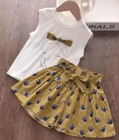 【新品】KIDS Tシャツ キュロット140cm ホワイトのサムネイル