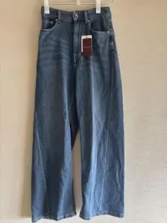 アーバンリサーチ 綿麻デニムワイドストレートパンツ 36のサムネイル