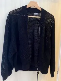 DIESEL メッシュ ボンバージャケット ブラック