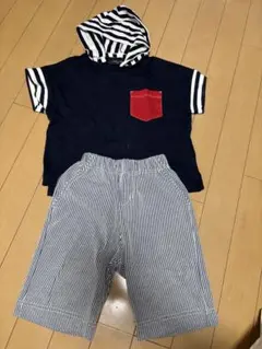 コムサイズ　セットアップ　100cmのサムネイル