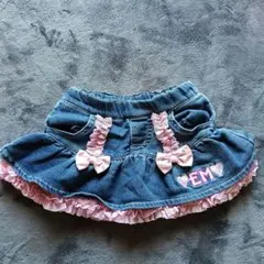 EARTH MAGIC デニム　スカート パンツ　スカパン　アースマジック