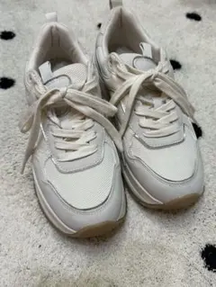 美品★ZARA 厚底スニーカー　白　24.5cm　完売品