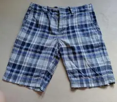 GAP チェック柄 ショートパンツ ブルー系 XSのサムネイル